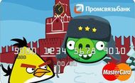 Промсвязьбанк выпустит карты с Angry Birds